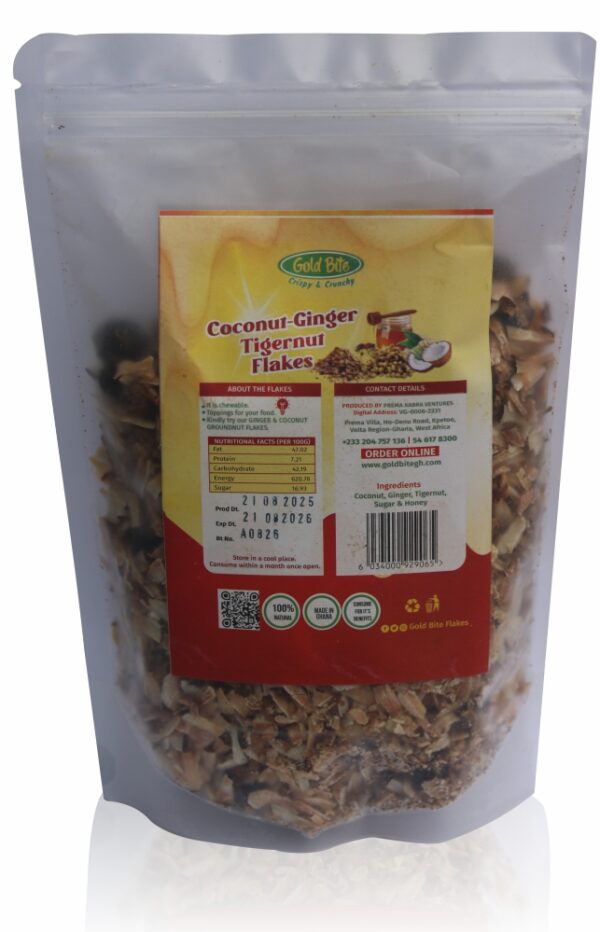 Coconut Ginger Tigernut Flakes 260g - Image 2